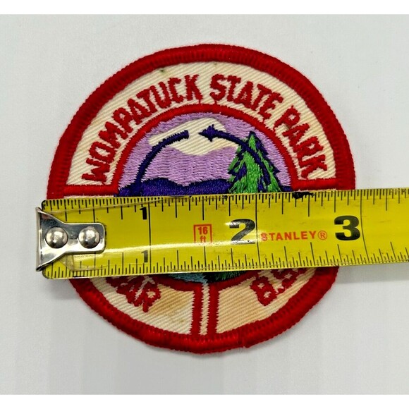VINTAGE Wompatuck State Park 3" Patch- Massachusetts SOAR Boy Scouts BSA USA - Picture 3 of 3